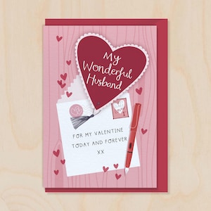 Mon merveilleux mari - Carte de voeux de luxe pour la Saint-Valentin