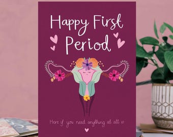 Happy First Period Greeting Card