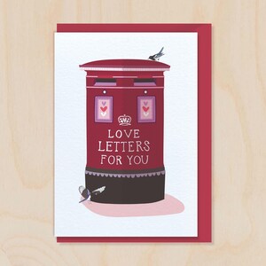 Lettres d'amour pour vous - Carte de voeux de luxe pour la Saint-Valentin, boîte aux lettres, pour mari et femme