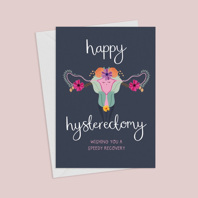 Happy Hysterectomy Card, Get Well Soon Recovery Thinking Of You Greeting Card image 2