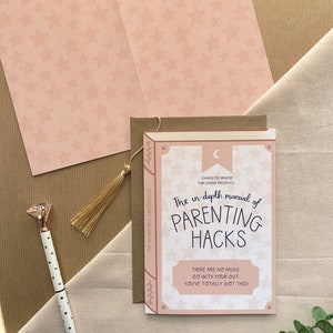 Parenting Hacks Luxury Baby Book Greeting Card image 2