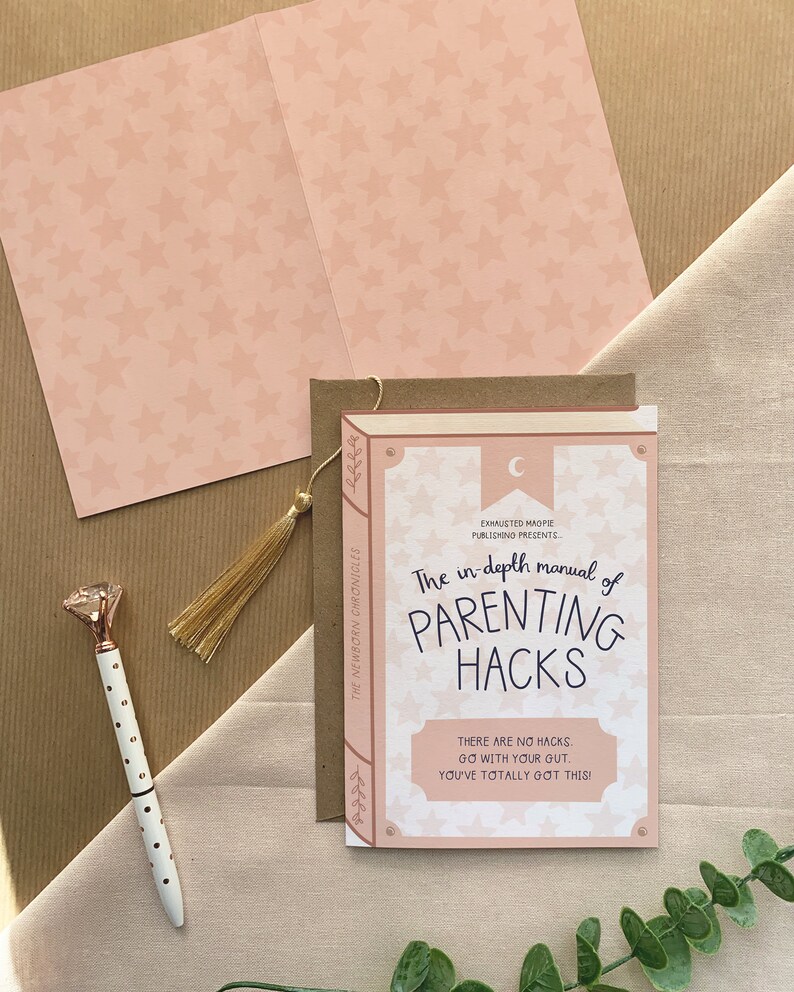 Parenting Hacks Luxury Baby Book Greeting Card image 2
