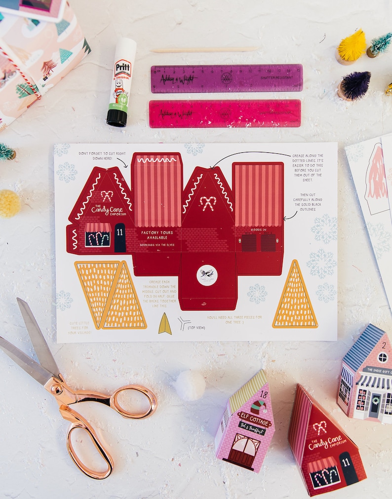 Merry & Bright Christmas Crafty Project DIY adventskalender dorp afbeelding 9