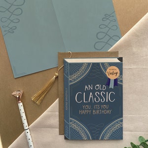 An Old Classic Luxury Birthday Book Greeting Card image 2