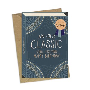 An Old Classic Luxury Birthday Book Greeting Card image 3