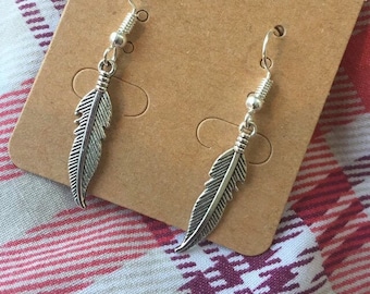 Feather earrings