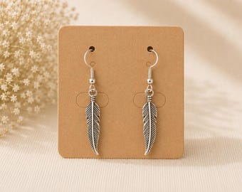 Feather earrings
