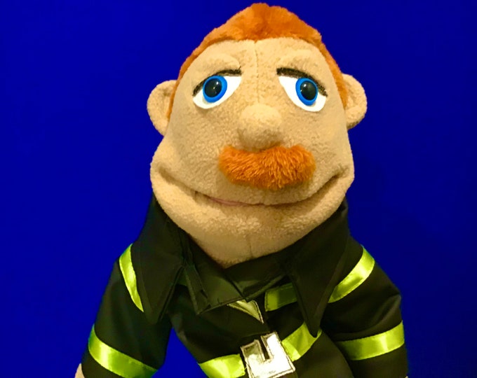 Firefighter Puppet chief Mark Brooklyn 2 Made in USA NEW - Etsy