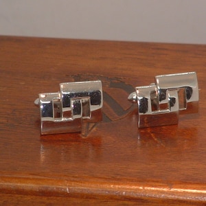 Pre-Owned Vintage Men’s Double Square Fashion Cuff Links