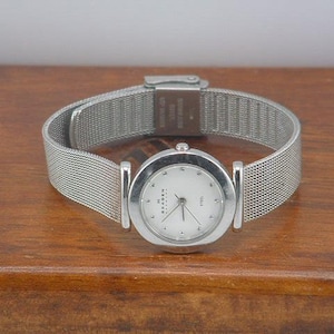 skagen women's ancher stainless steel mesh dress quartz watch Skagen Ancher 355SSGS Womens Stainless Steel Mesh Analog Dial Quartz Watch JK637