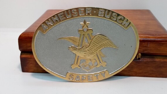 Pre-Owned Anheuser Busch Safety Belt Buckle - image 1