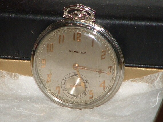 Pre owned 1928 Hamilton Heavy 18kt White Gold 922 Masterpiece