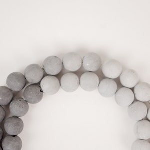 Gray Ombre Concrete Pearl Necklace image 4
