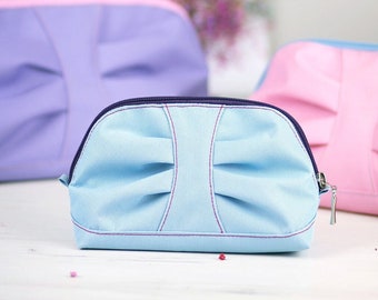 Vivi cosmetic bag with a bow, version B, 3 sizes - sewing pattern and tutorial - k001B EN