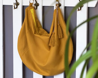 Hobo bag pdf sewing pattern and tutorial, large, slouchy shoulder bag - instant download - t013-xl