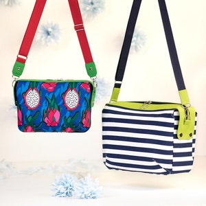 Olivia Handtasche Schnittmuster in 2 Größen, mittlere und große Tasche, pdf Schnittmuster und Tutorial - t019_DE