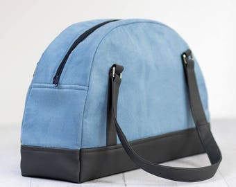 Bowler bag pattern, shopper bag sewing pattern, large handbag pdf pattern and tutorial - instant download - t012 EN