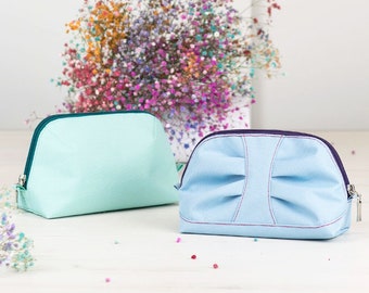 Vivi cosmetic bag, 2 versions, 3 sizes, simple makeup bag - sewing pattern and tutorial - k001 EN