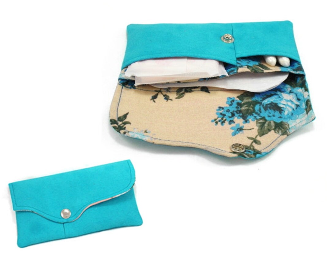 Tampon Case, Sanitary Pad Holder, Clutch Pattern, Tampon Wallet, Pad