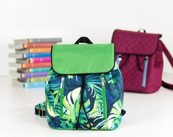 Medium Margo backpack, summer backpack pattern and tutorial - b002-M EN