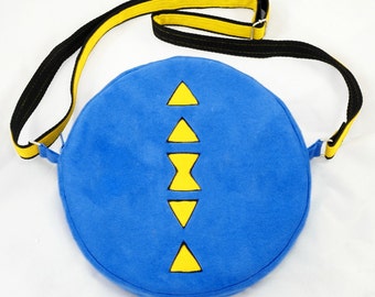 Aztec Round Bag Sewing Pattern: Crossbody Circle Bag Tutorial (PDF download t003)