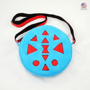 Round bag pattern, circle bag tutorial, crossbody bag, aztec pattern - PDF sewing patterns and tutorials, instant download w-t003
