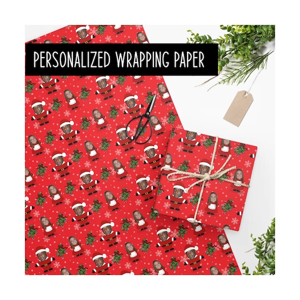 Custom Wrapping Paper, Custom Christmas Wrapping Paper, Custom Christmas Gift Wrap, Wrapping Paper