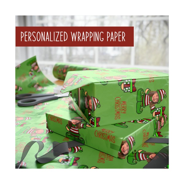 Custom Wrapping Paper, Custom Christmas Wrapping Paper, Custom Christmas Gift Wrap, Wrapping Paper