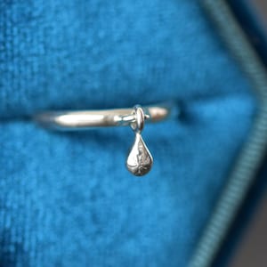 Anillo Fidget de plata esterlina, anillo giratorio de flores para aliviar la ansiedad, anillo estilo flapper hecho a mano, anillo de ansiedad de plata maciza para mujer