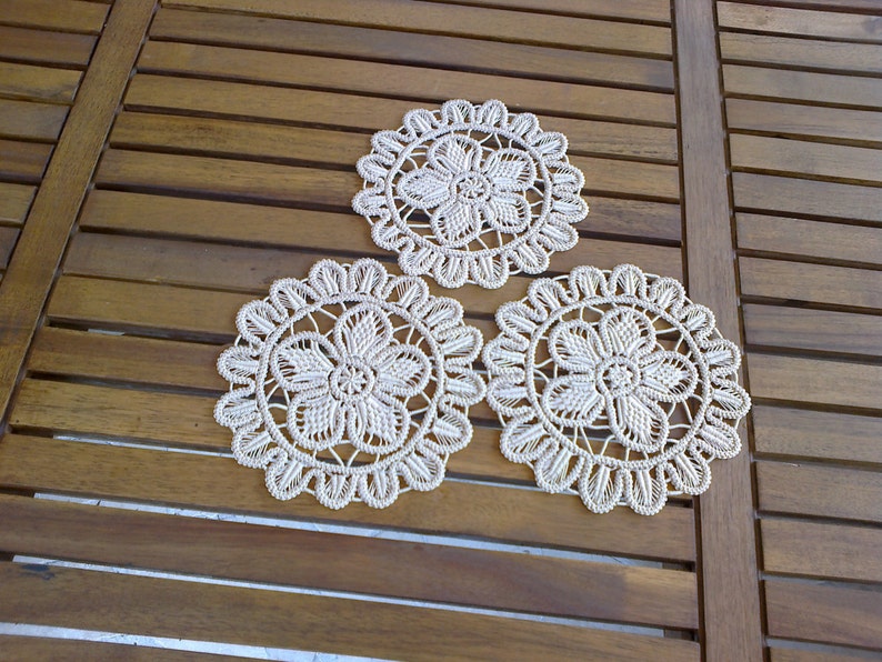 Coaster size macrame Etsy