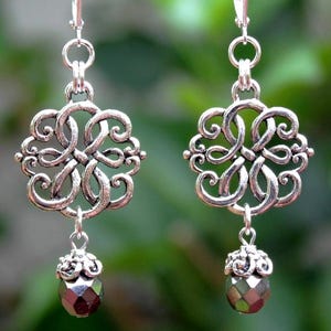 Silver Dangle Earrings Crystal Drop Metal Rhinestone Silver Statement Gold Bridal Formal Long Big Bohemian Birthday Gift Handmade