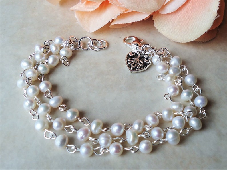 Coco Small to Xl Adult Sizes Pearl Bracelet in Natural White — The Jewel  Shop