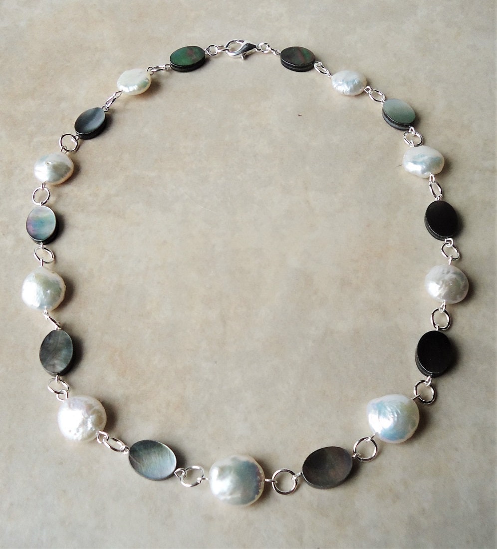 Collana Di Perle Keshi Nere Holly - Italia - Foto 8