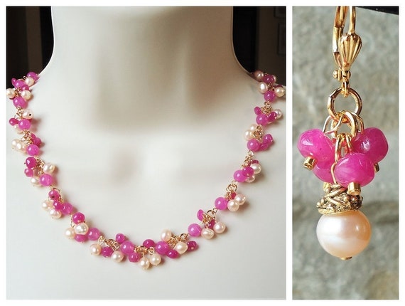 Orecchini a gancio per l'orecchio con goccia di agata verde rossa e cr – Gembea Jewelry