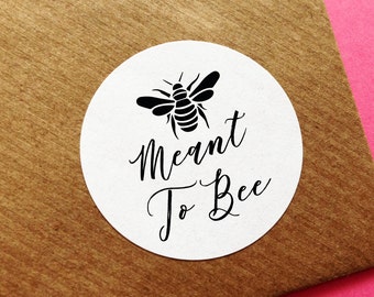 Meant To Bee Stickers, Wedding Favour Label, Honey Bee Stickers, Wedding Honey Pot Sticker, Honey Sticker, Wedding Meant To Bee Stickers