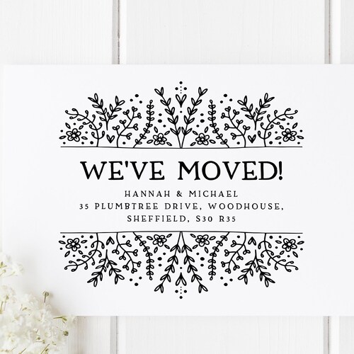 Printed change of address cards new home announcements house etsy