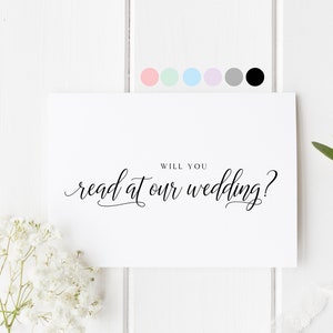 Lireez-vous à notre carte de mariage, carte de mariage lecteur, serez-vous notre lecteur, carte de mariage pour l'ami, Lire à notre carte de mariage