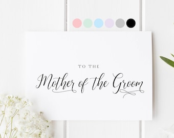 Mother Of The Groom Card, To The Mother Of The Groom, To My Mom On My Wedding Day, Mum In Law Card, Card For Mother In Law, Mom Wedding Day