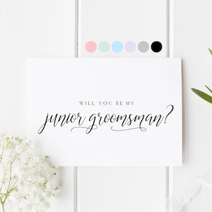 Will You Be My Junior Groomsman, Card For Junior Groomsman, Groomsman Proposal Card, Junior Groomsman Request Cards, Be My Junior Groomsman