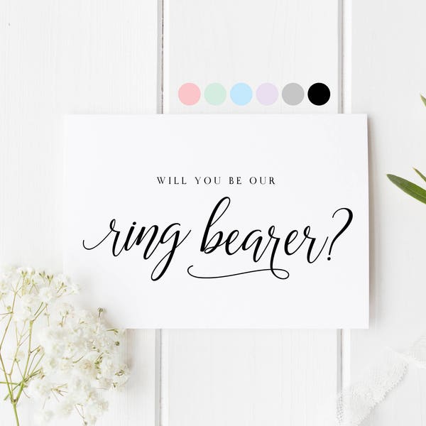 Will You Be Our Ring Bearer, Card For Ring Bearer, Ring Bearer Proposal Card, Ring Bearer Request Card, Be Our Ring Bearer, Wedding Bearer