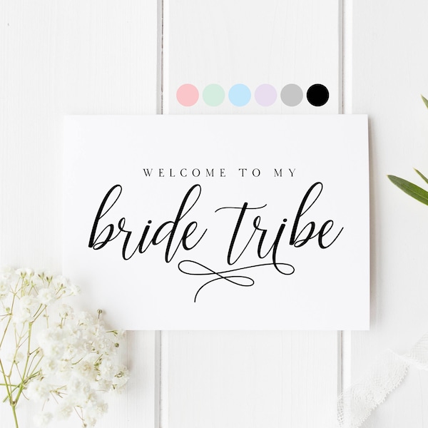 Welcome To My Bride Tribe Card, Will You Be My Bridesmaid, Bridesmaid Proposal Card, Card For Bridesmaid, Wedding Card Maid Of Honor Card