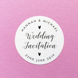 Wedding Invitation Sticker, Wedding Mail Sticker, Wedding Invite Label, Wedding  Envelope Seals, Wedding Stamp Sticker, Wedding Invitation 