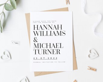 Wedding Save The Dates Etsy Uk