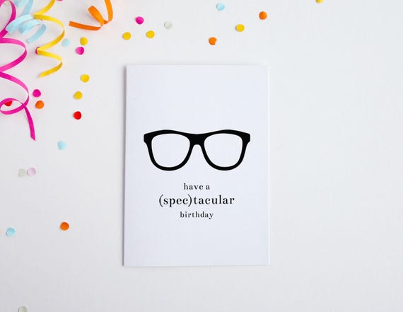 Punny Eyeglass Card Punny Eyeglass Card