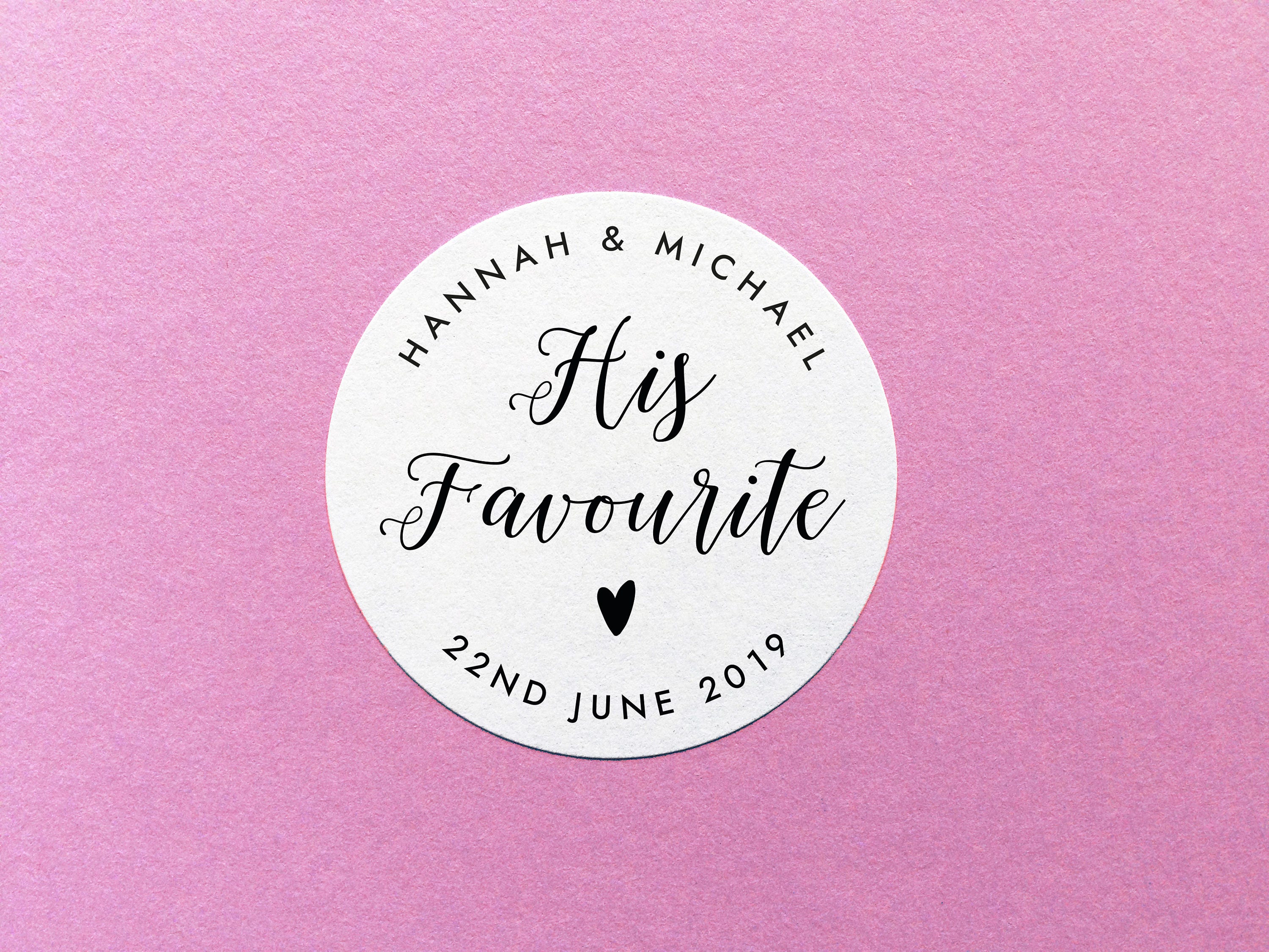 His Favourite Sticker, Party Favour Stickers, His Favorite Label, His…