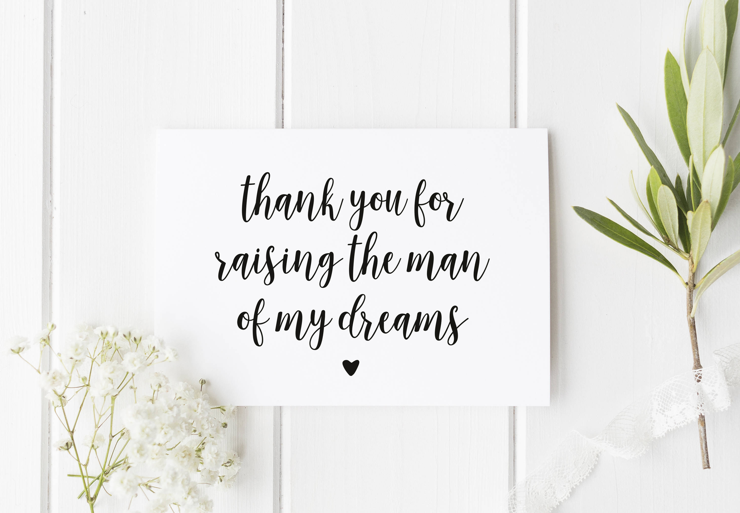 Card For Parents In Law, Thank You For Raising The Man Of My Dreams, …