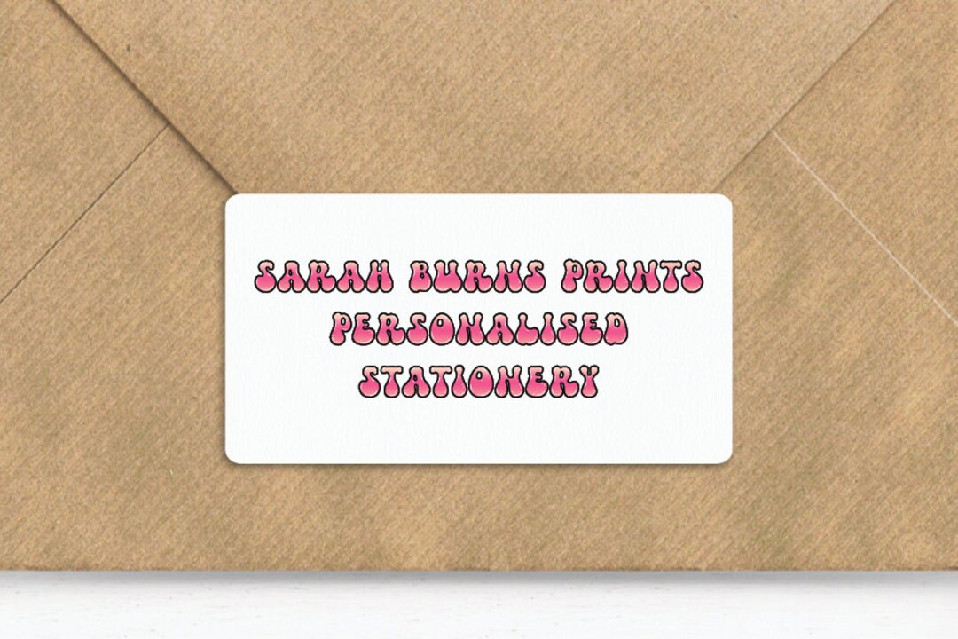 Custom Text Label, Personalised Party Sticker, Personalised Labels for ...