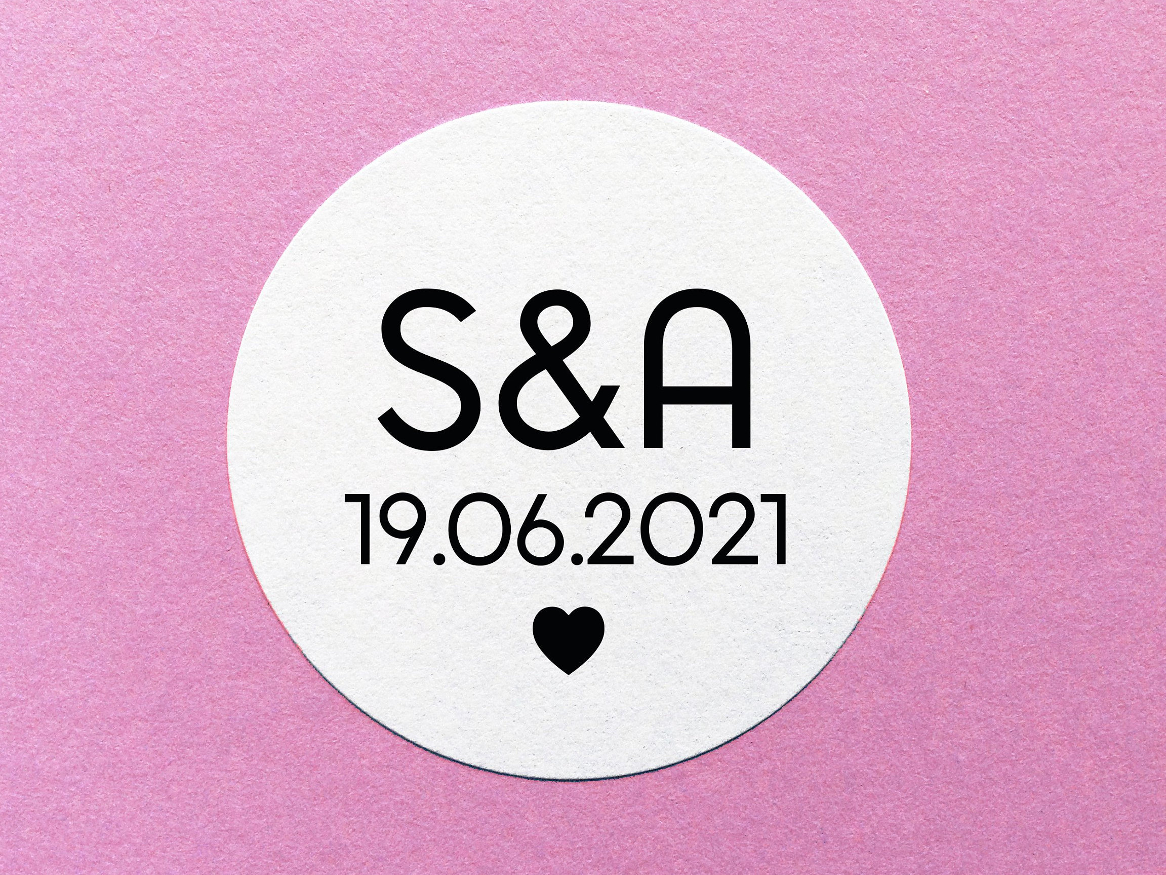 Modern Wedding Sticker, Save The Date Label, Personalised Wedding Sti…