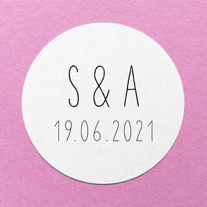 Initials Wedding Label, Save The Date Sticker, Wedding Date Stickers, Wedding Initial Sticker, Save Our Date Labels, Wedding Favor Labels