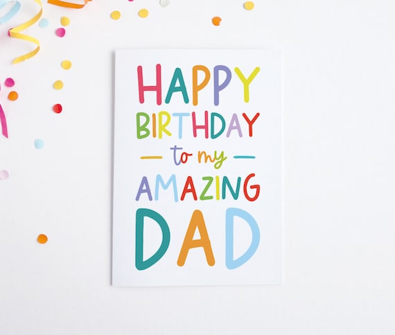 Dad Birthday Card Simple Birthday Card Amazing Dad Birthday Card